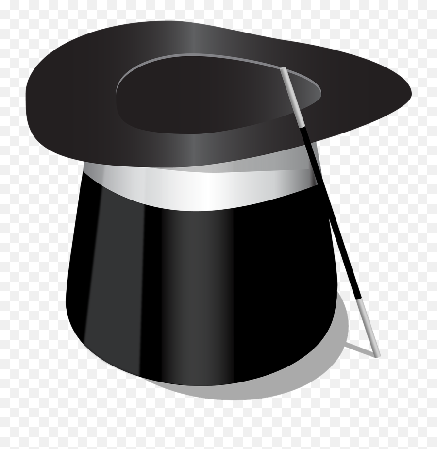 Top Hat Magician Magic Png - Black Top Hat Magic Hat Emoji,Magic Png