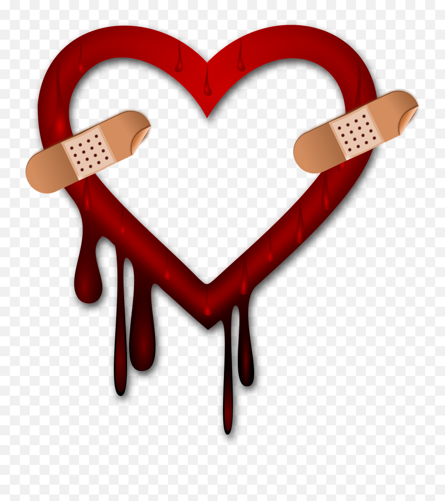 Heart Bleed Patch Clipart Free Download Transparent Png - Heartbleed Emoji,Bandaid Clipart
