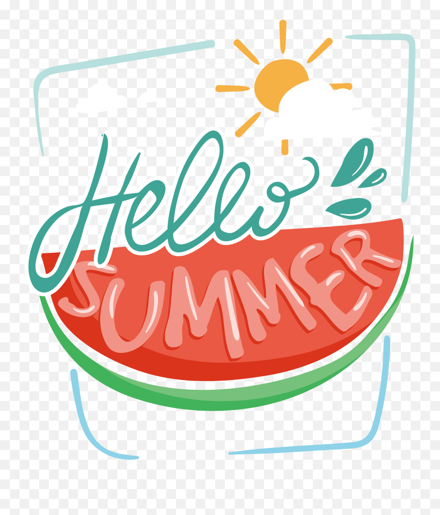 Download Summer Star Poster Soul - Transparent Transparent Background Summer Clip Art Emoji,Hello Clipart