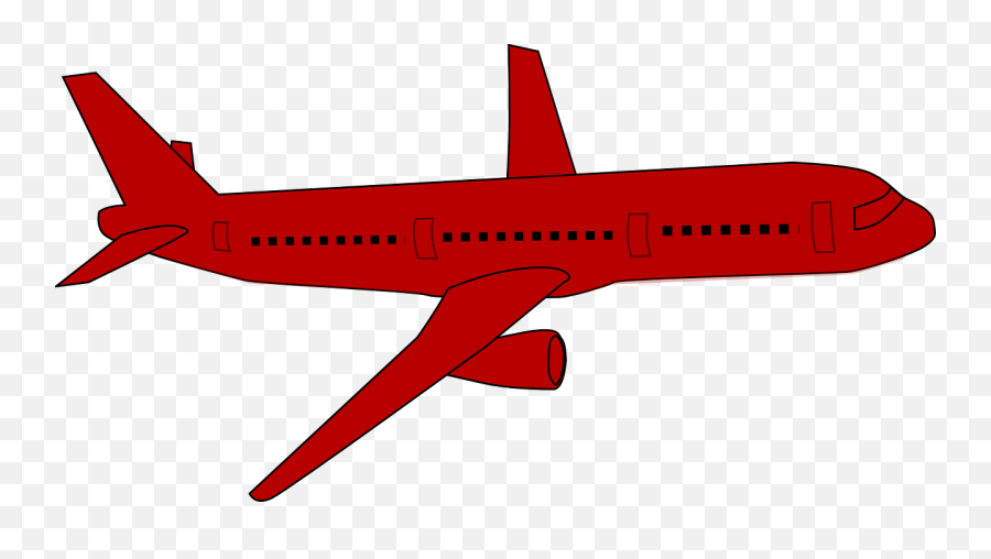 Red Airplane Clip Art - Red Plane Clipart Emoji,Red Clipart
