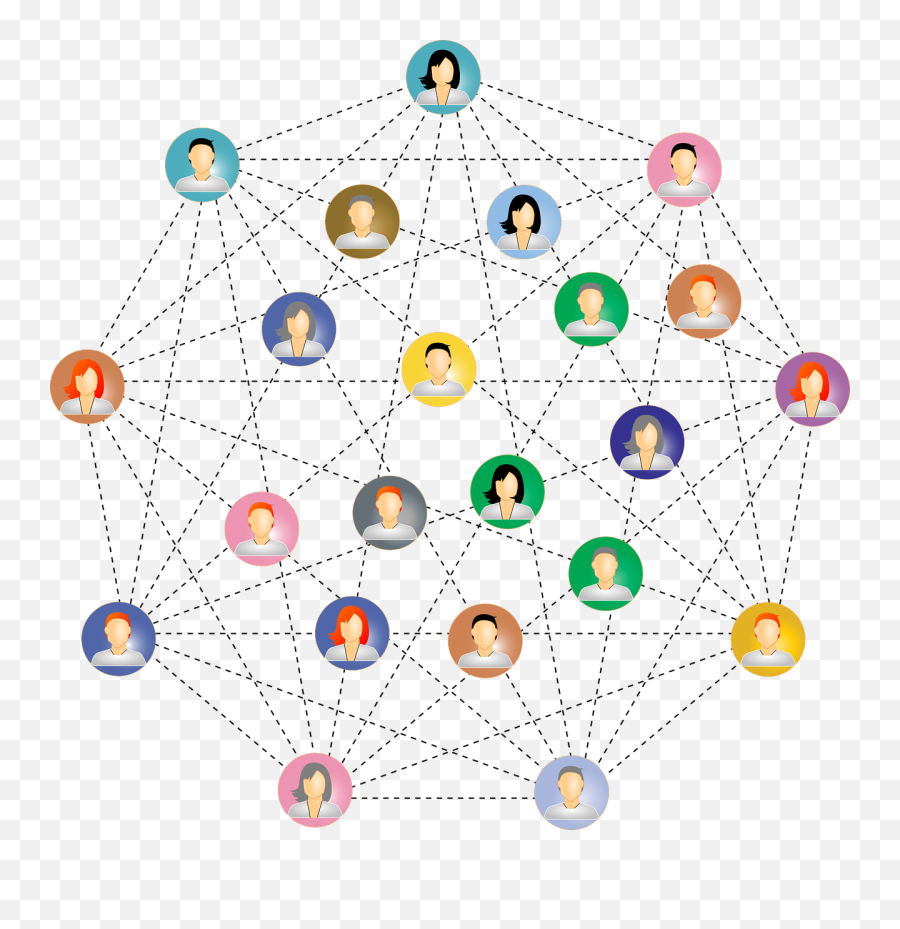 Symmetry Area Diagram Png Clipart - Connections Png Emoji,Social Media Clipart