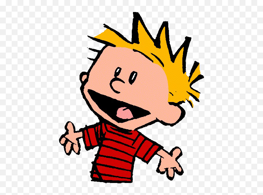 Comic And Cartoon Characters - Calvin And Hobbes Calvin Emoji,Transparent Backgrounds