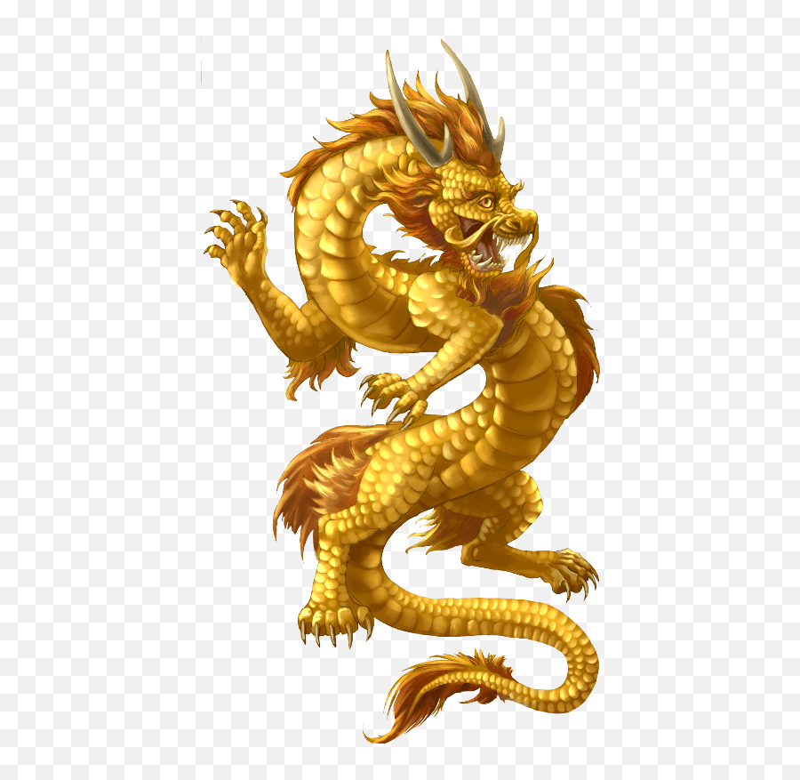 Chinese Dragon Gold Transparent Png - Gold Chinese Dragon Emoji,Dragon Png