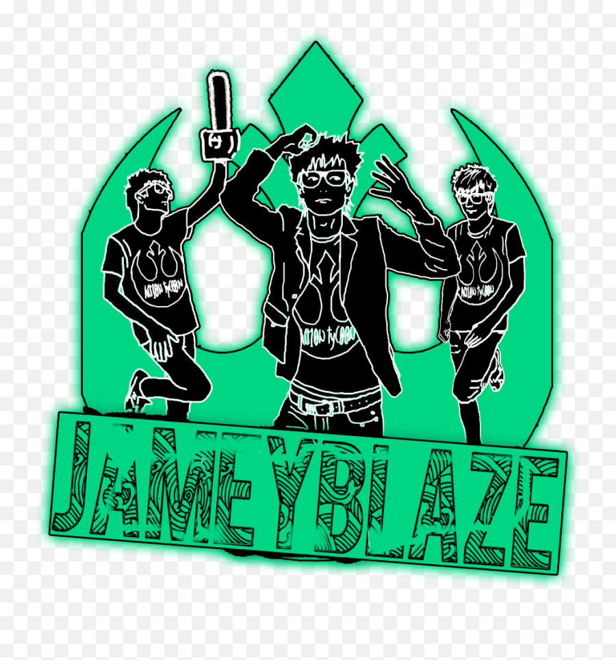 Download Jamey Blaze Teal Black Logo Emblem Symbol Rebel - Language Emoji,Rebel Alliance Logo