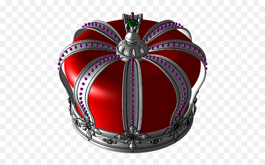 Kingu0027s Crown 3d Cad Model Library Grabcad - Girly Emoji,Kings Crown Png