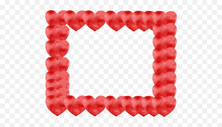 Download Red Heart Border Png - Picture Frame Png Image With Girly Emoji,Heart Border Png