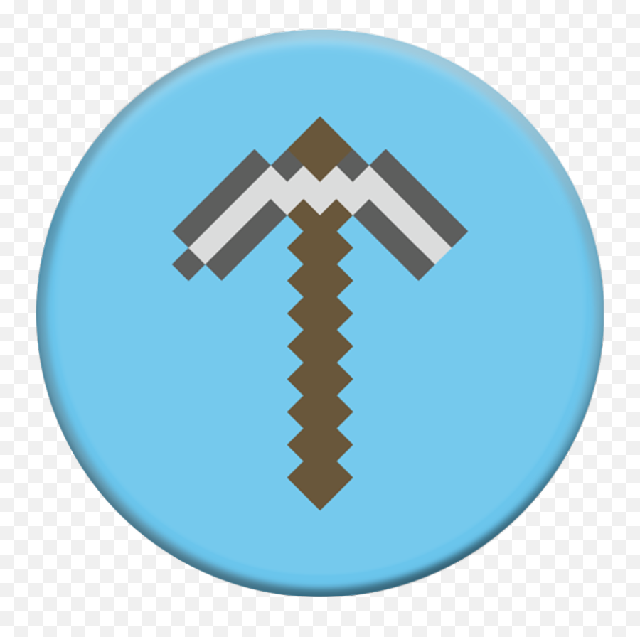 Minecraft Pickaxe - Popsockets Minecraft Cell Phone Grip Minecraft Pop Socket Emoji,Minecraft Pickaxe Png