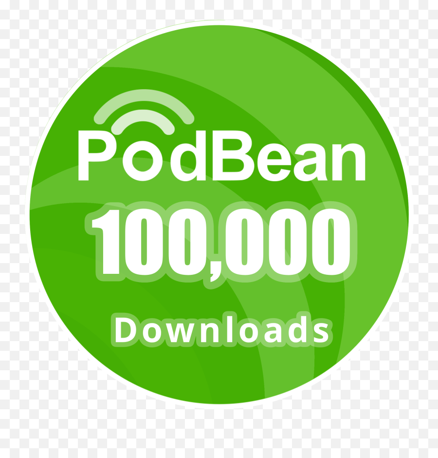 History Impossible - 100000 Podcast Downloads Emoji,Podbean Logo
