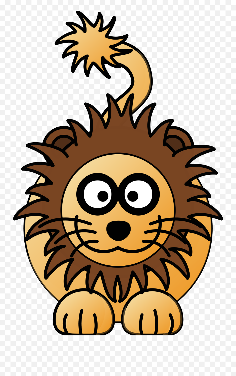 Lion Cartoon Drawing - Cartoon Lion Clker Clipart Full Cartoon Lion Clipart Emoji,Royalty Free Clipart For Commercial Use