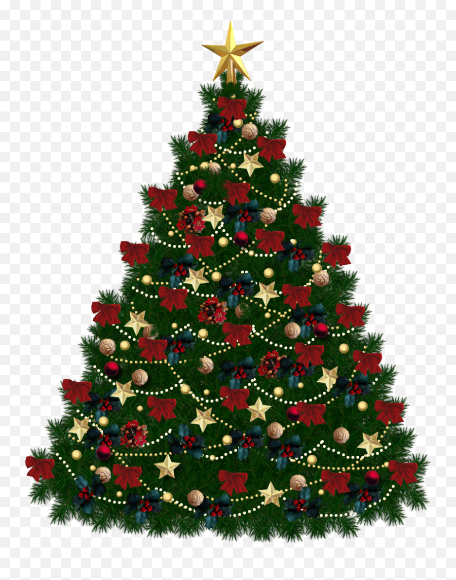 Christmas Tree Clipart Clear Background - Christmas Tree Png Emoji,Christmas Tree Clipart