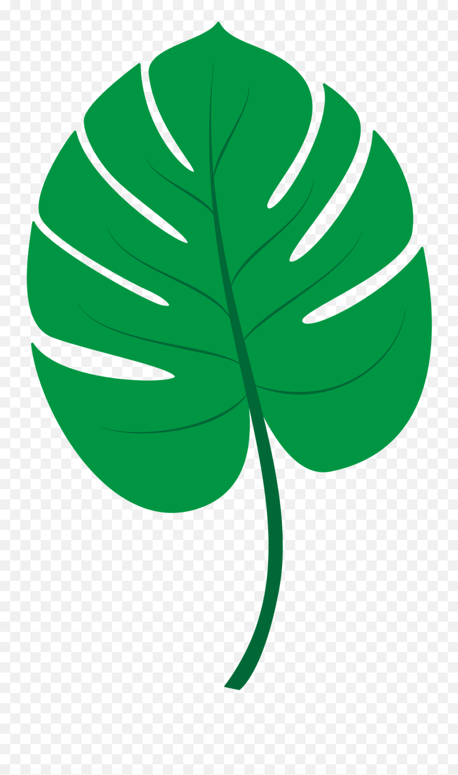 Tropical Leaf Clipart - Transparent Tropical Leaf Clip Art Emoji,Tropical Leaf Clipart