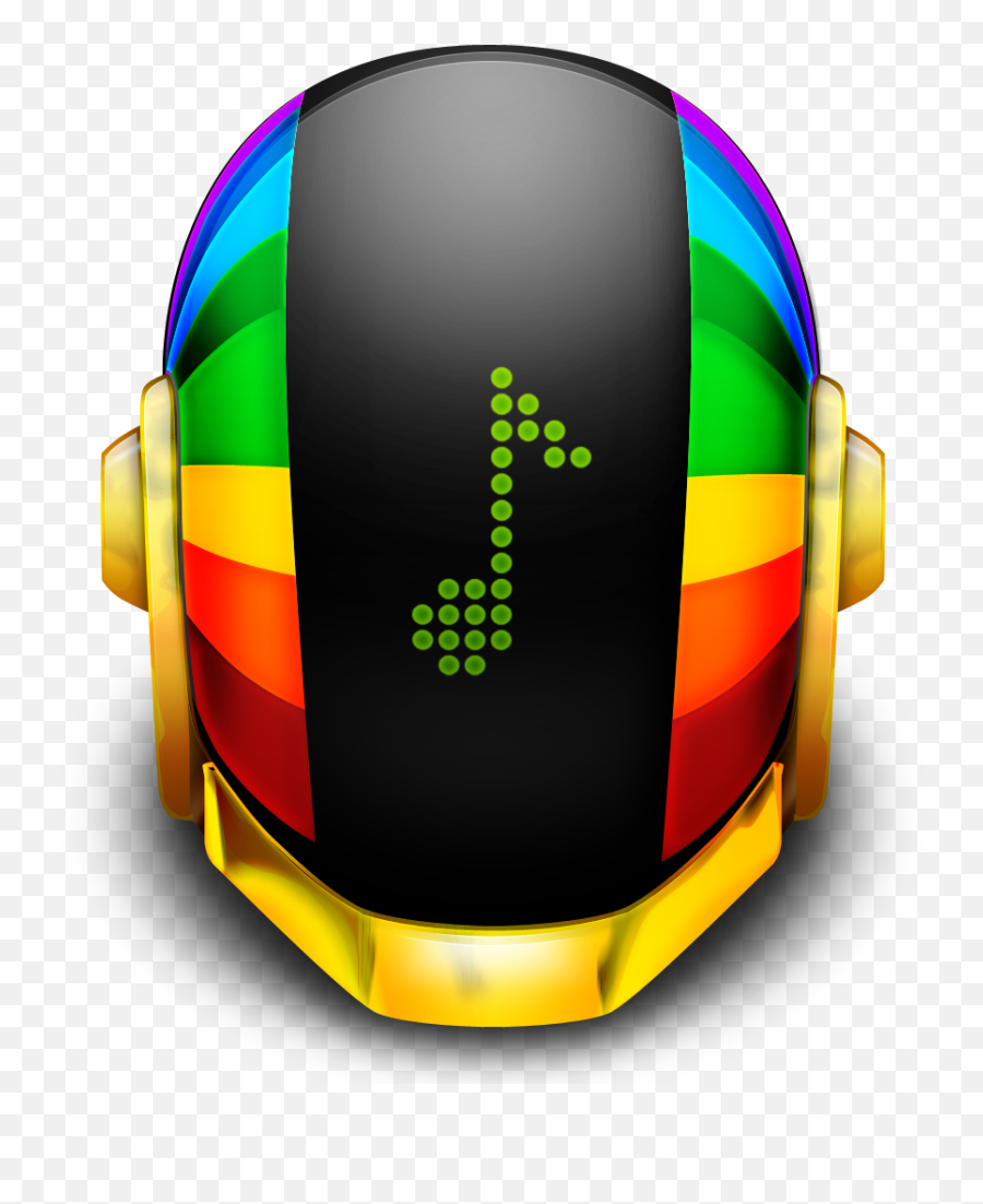 Guyman Helmet Music Icon Daft Punks Iconset Tsukasa - Tux Daft Punk Helmet Gif Transparent Emoji,Music Emoji Png