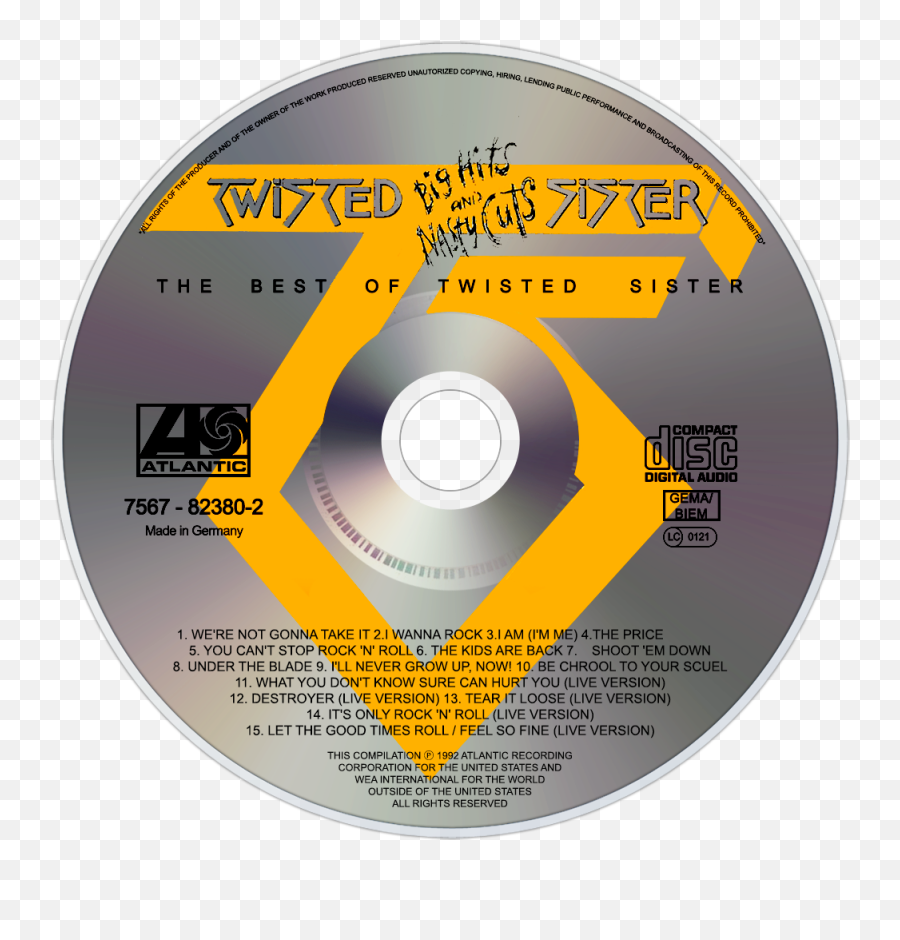 Twisted Sister - Twisted Sister Under The Blade Cd Disc Emoji,Twisted Sisters Logo