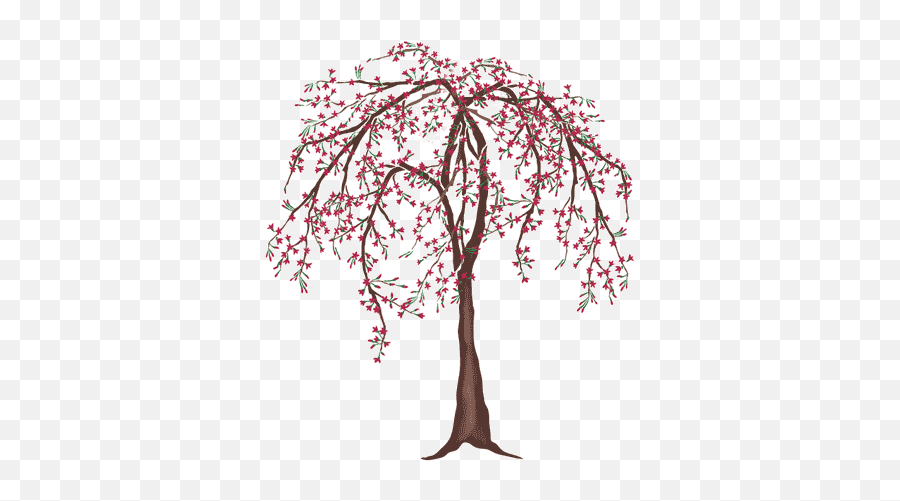 Weeping Cherry Tree Drawing - Loving Memory Artwork Transparent Emoji,In Loving Memory Clipart