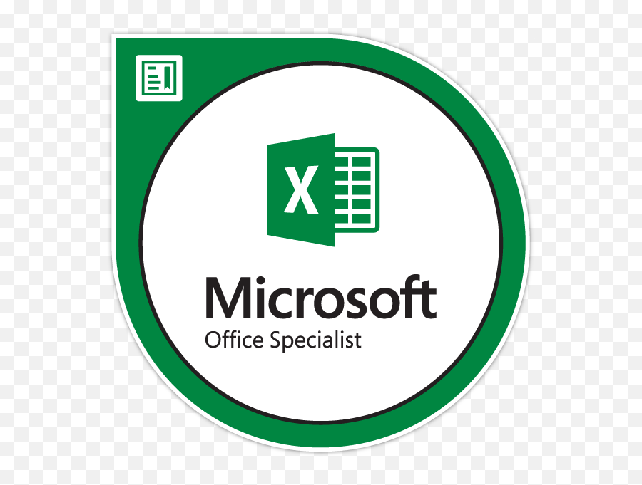 Microsoft Office Specialist My Online - Microsoft Corporation Emoji,Excel Logo