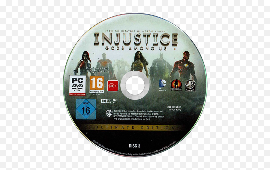 Games Disc Pack - Injustice Gods Among Us Disc Emoji,Pc Game Logo