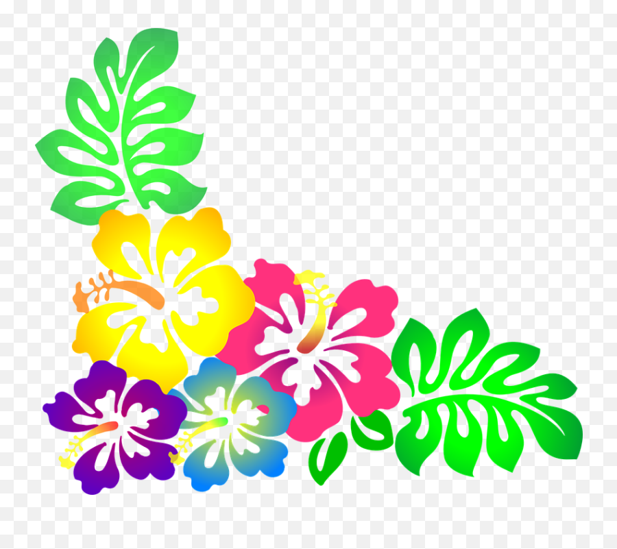 Free Transparent Hawaii Png Download - Clipart Hawaiian Flowers Emoji,Moana Png