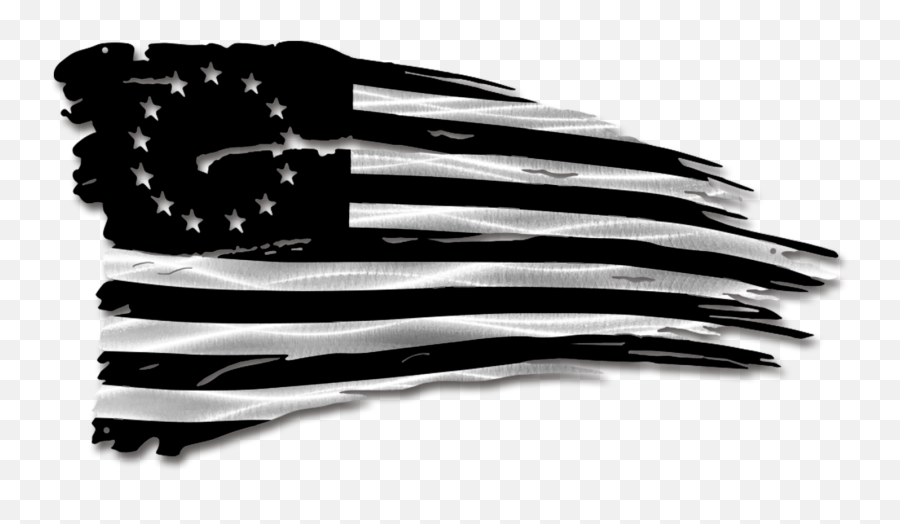 Metal Fallen Soldier Distressed Battle Flag Laser Cut Emoji,American Flag Black And White Clipart