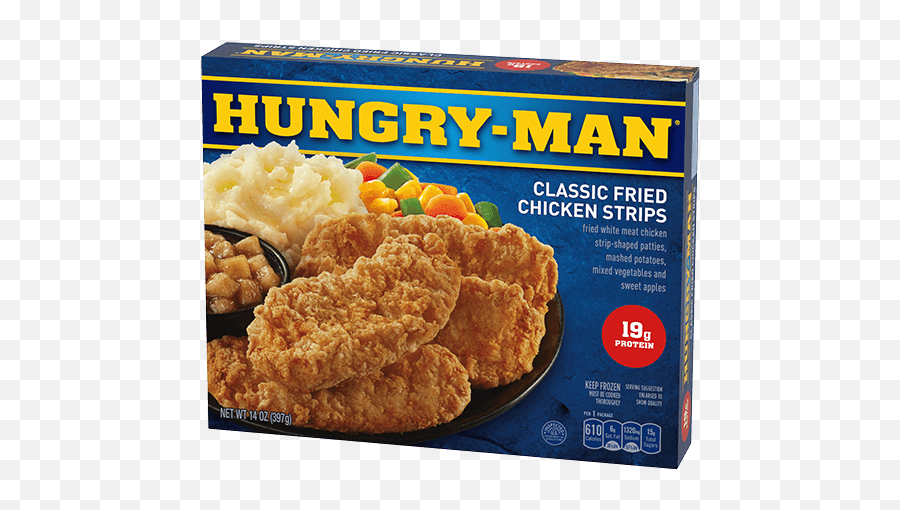 Hungry - Man Frozen Dinners Eat Like A Man Emoji,Chicken Tender Png