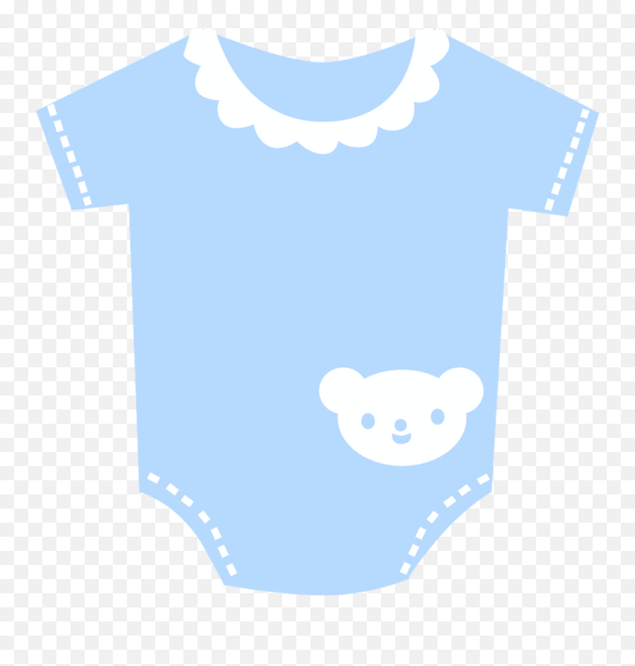 Pin - Blue Baby Clothes Clipart Emoji,Baby Clipart