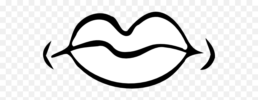 Cartoon Lips Black Transparent Png - Stickpng Emoji,Cartoon Lips Png
