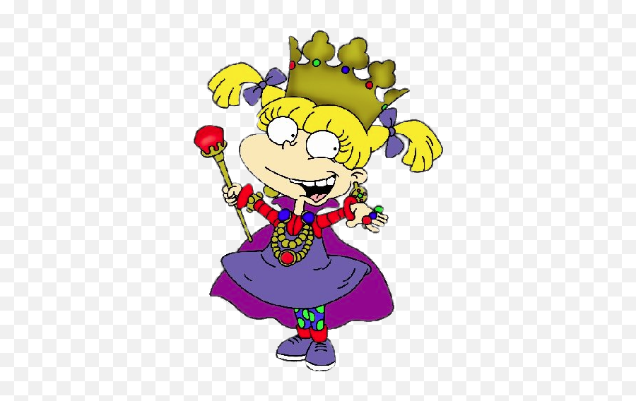 Check Out This Transparent Rugrats Angelica Queen Dress Up Emoji,Dress Up Clipart