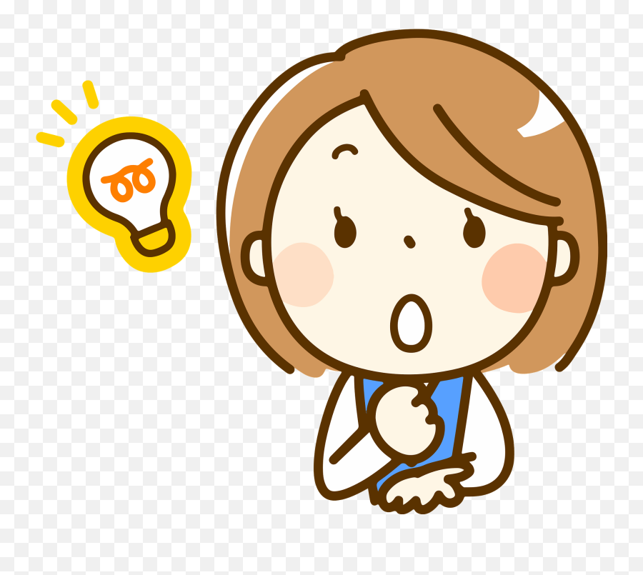 Office Lady Has An Idea Clipart - Hot Clipart Emoji,Idea Clipart