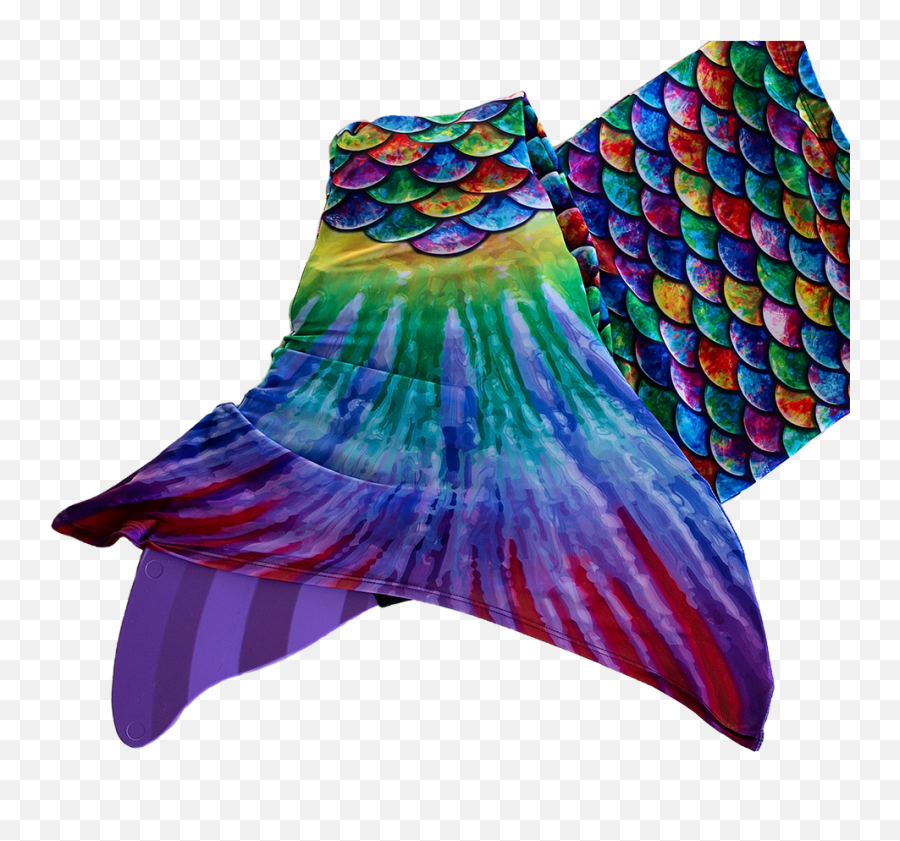 Hawaiian Rainbow Mermaid Tail And - Mermaid Tail Fabric Rainbow Emoji,Mermaid Tail Png