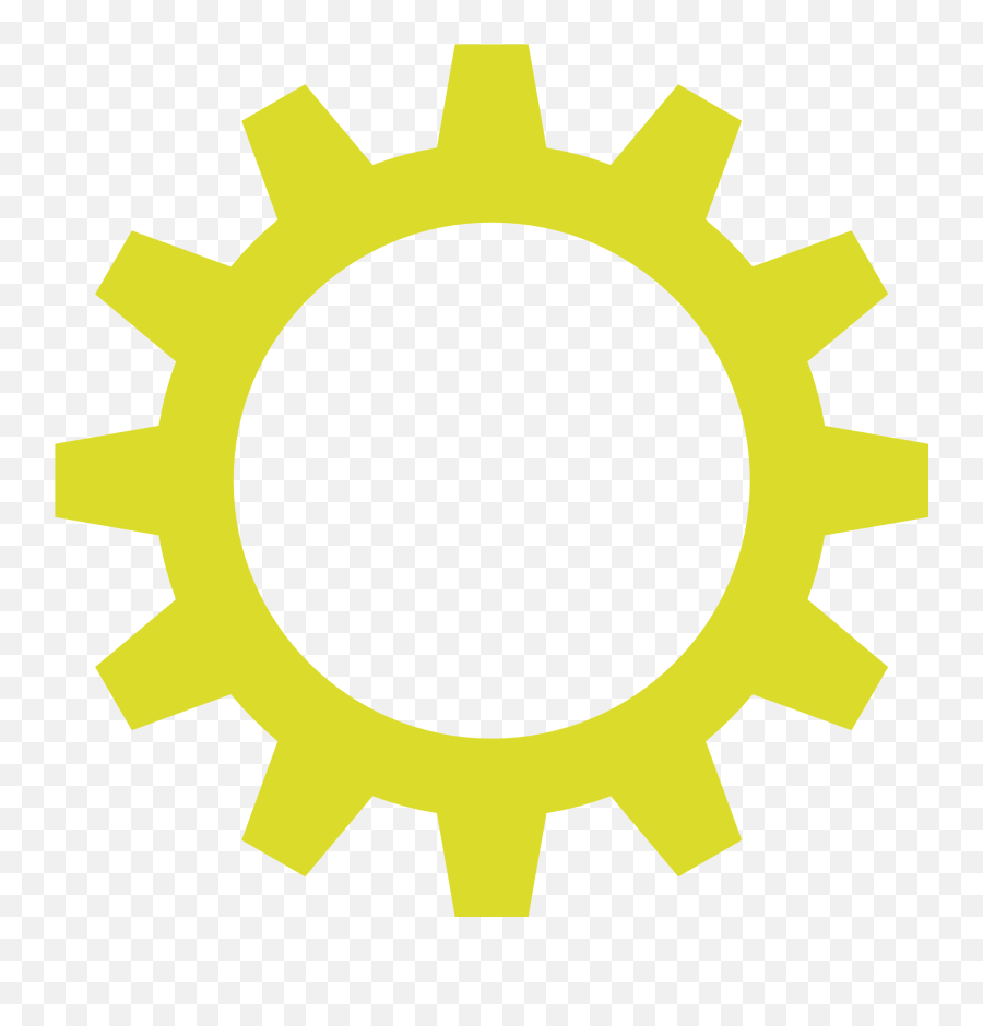 Yellow Cog Wheel Clipart Free Image - Engrenagem Png Emoji,Wheel Clipart