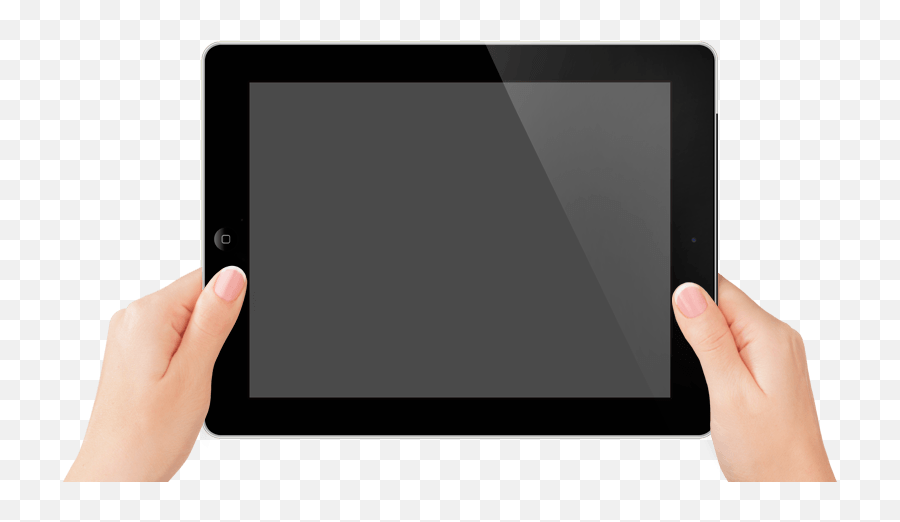 Hands Holding Tablet Transparent Png - Hands Holding Tablet Png Emoji,Tablet Png