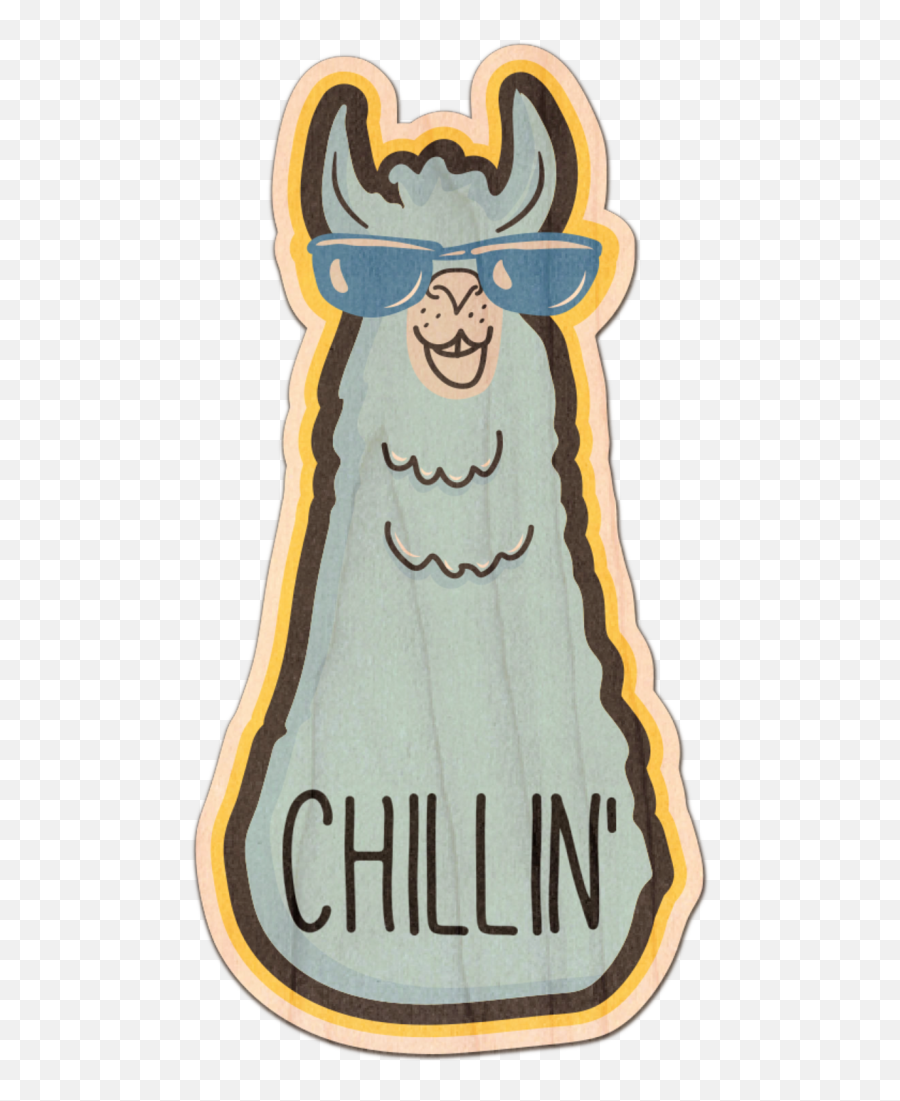 Customizable Chill Llama - Happy Emoji,Llama Png