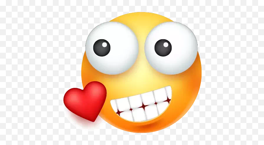 Whatsapp Heart Eyes Emoji Transparent - Happy,Heart Eyes Emoji Png