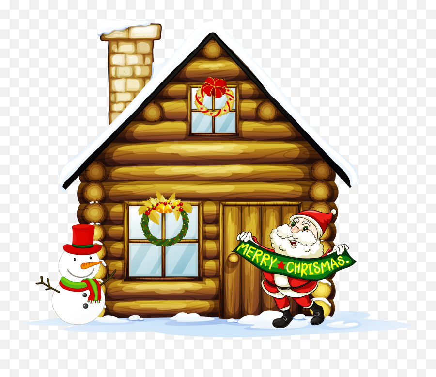 Library Of A House Clip Png Files Clipart Art 2019 - Santa House Png Emoji,House Clipart
