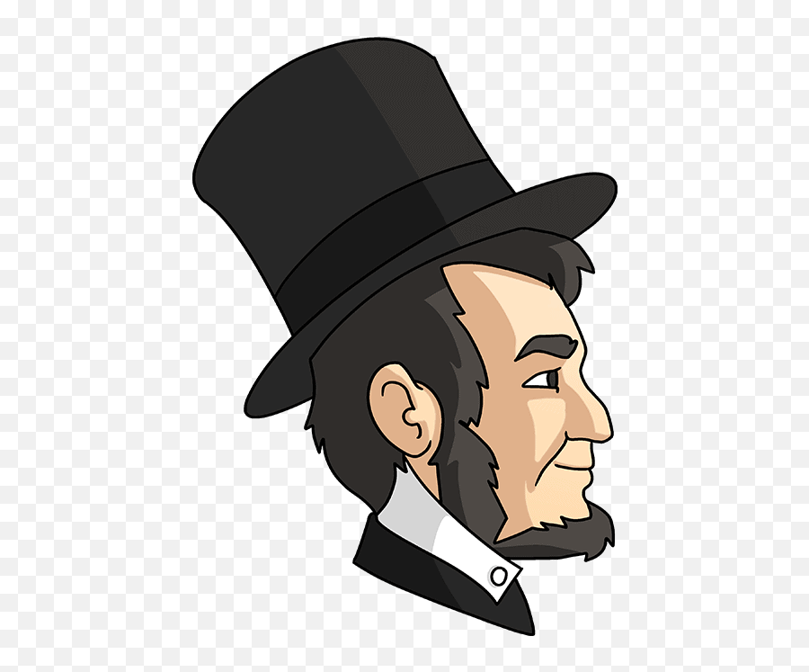 How To Draw Abraham Lincoln - Drawings Of Abraham Lincoln Easy For Kids Emoji,Abraham Lincoln Clipart