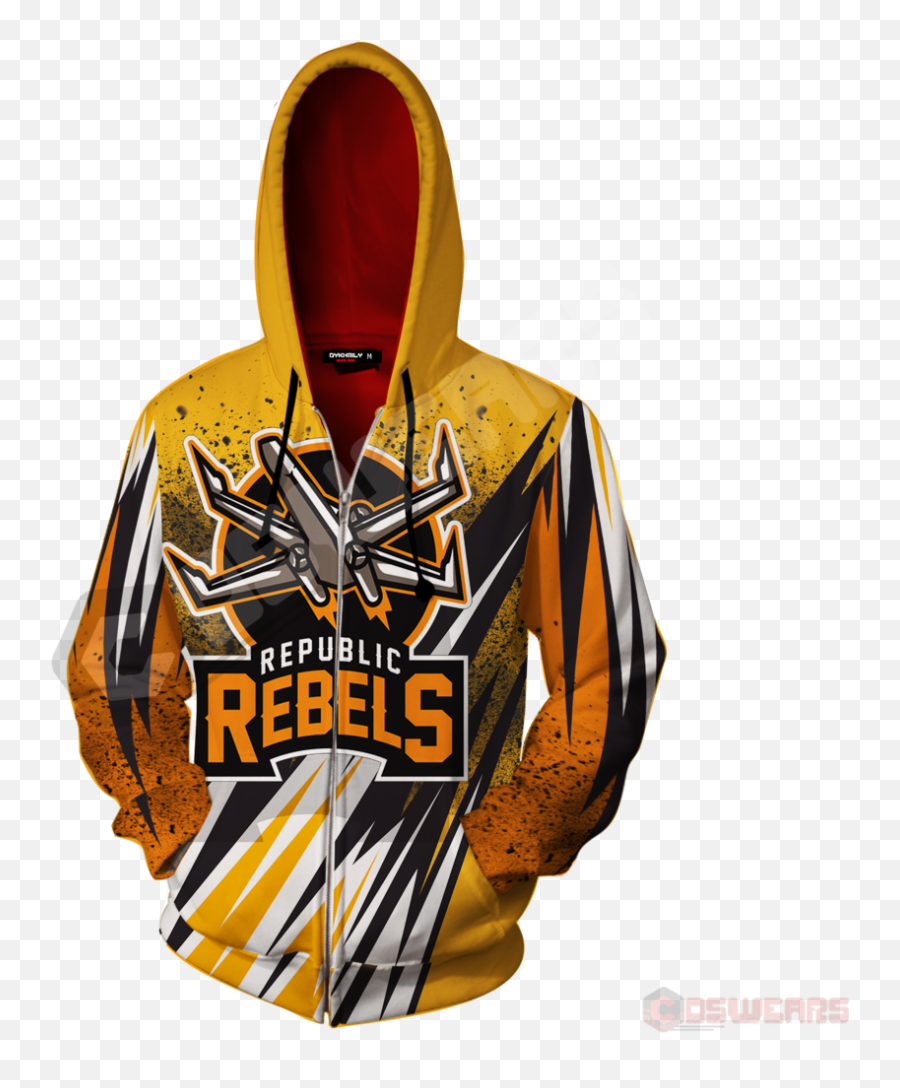 Star Wars - Republic Rebels Zipped Hoodie U2013 Coswears Hooded Emoji,Star Wars Republic Logo
