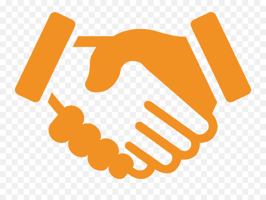 Become A Screenspace Partner Bitvu - Handshake Icon Png Orange Emoji,Handshake Png