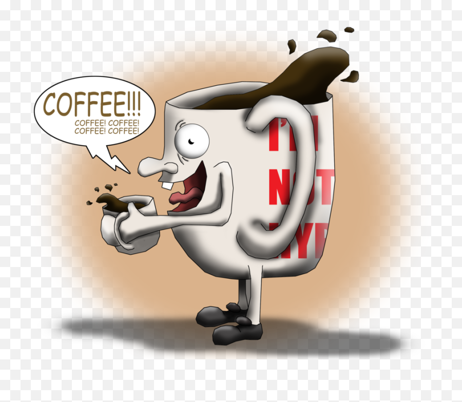 Download Crazy Coffee Cartoon Clipart Coffee Cup Cafe - Crazy Coffee Clipart Emoji,Crazy Clipart