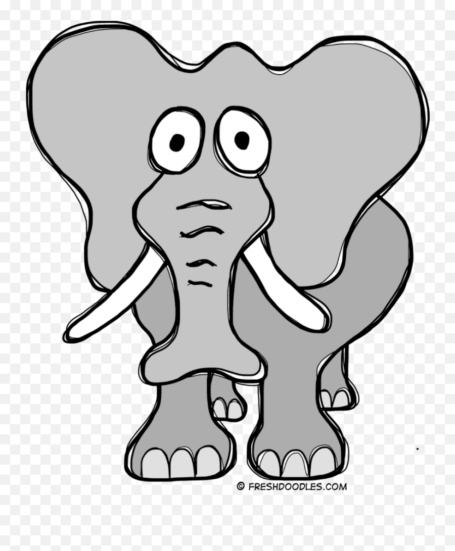 Download Elephant Clipart Fresh Doodles Free Printable - Elephant Clip Art Doodle Emoji,Free Printable Clipart