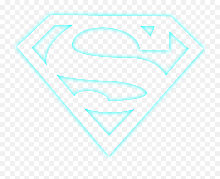 Neon Pngbyet Superman Logo Sticker By Alteregoss Emoji,Superman's Logo