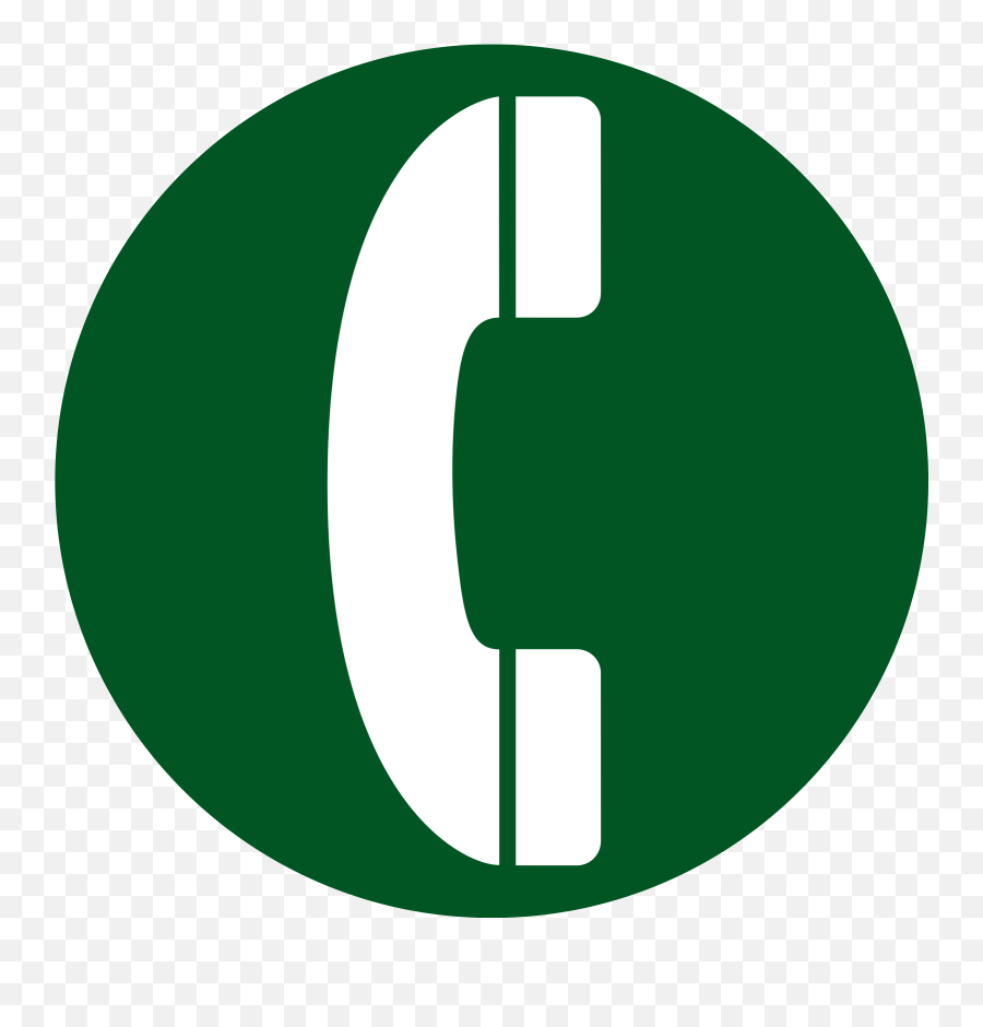 Telephone Logos - Dark Green Phone Icon Emoji,Phone Logo