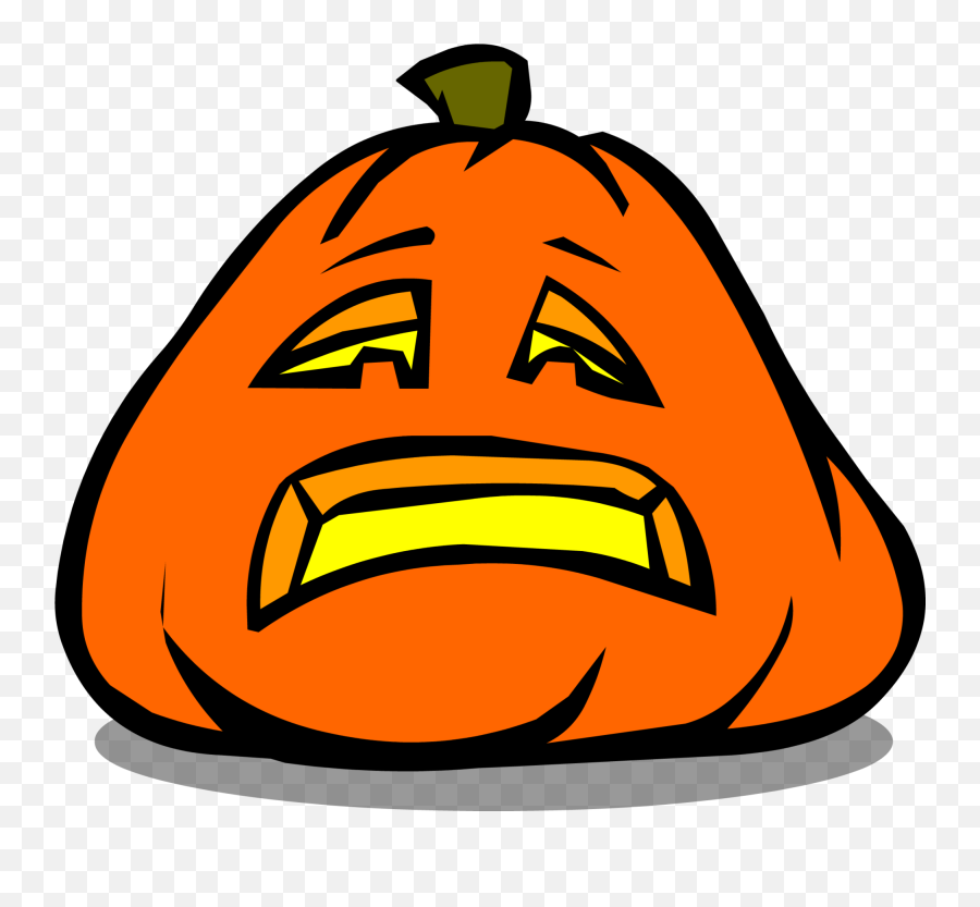 Sad Jack O Lantern In Game - Club Penguin Pumpkins Clipart Sad Jack O Lantern Clipart Emoji,Pumpkins Clipart