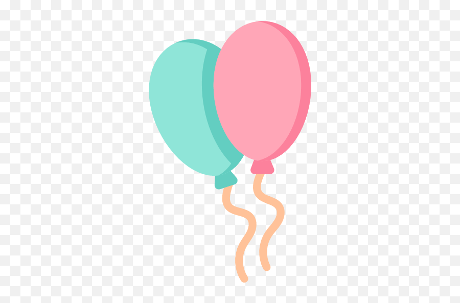 Flat Version Svg Balloon Icon - Birthday Icons Emoji,Birthday Balloon Png