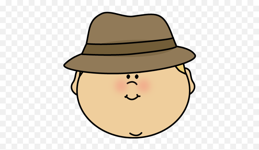 Detective Clip Art - Face With Hat Clipart Emoji,Detective Clipart