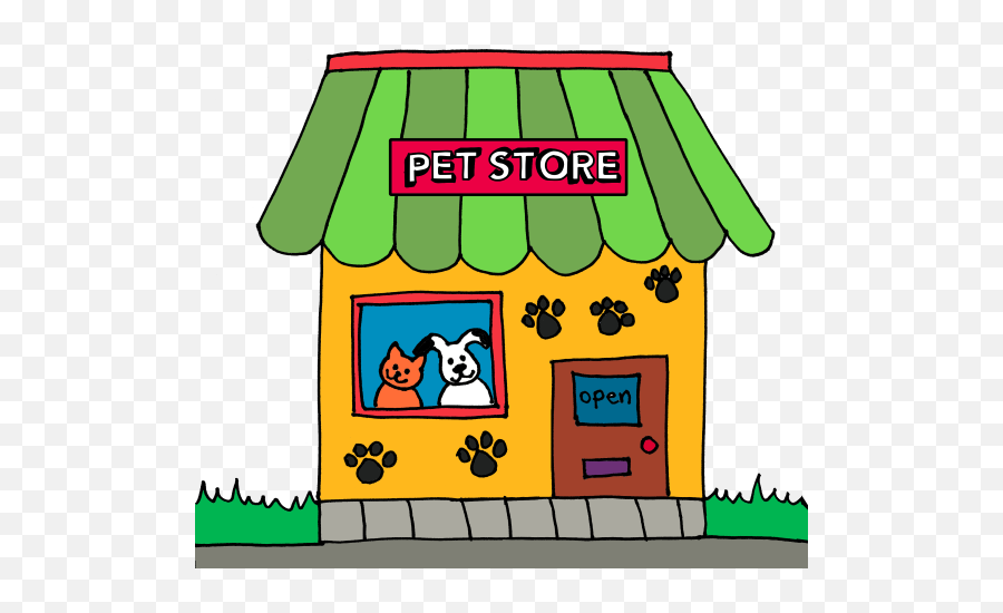 Grocery Store Clip Art - Pet Store Clipart Emoji,Grocery Store Clipart