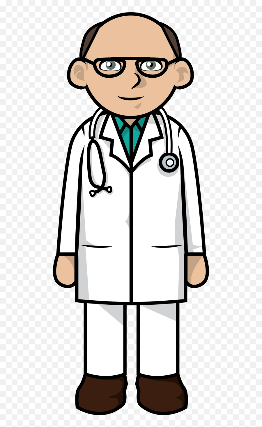 Free Doctor Clipart Black And White - Doctor Coat Clipart Png Emoji,Doctor Clipart