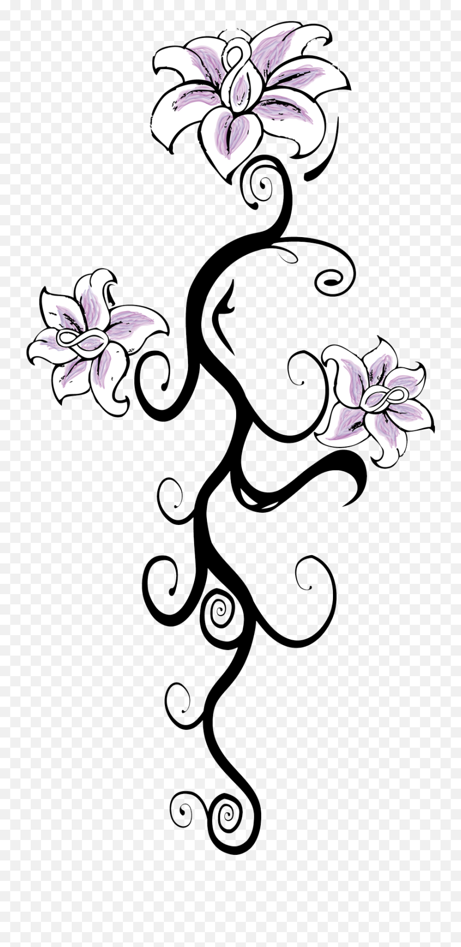 Flower Tattoo Transparent Hq Png Image - Tattoo Designs Transparent Png Emoji,Tattoo Transparent