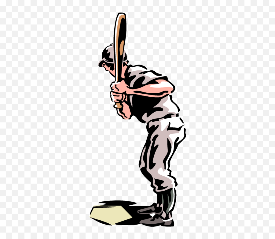 Baseball Player Batter At Home Plate - Batter At Home Plate Drawing Emoji,Home Plate Clipart