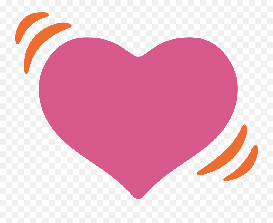 Beating Heart Id 7972 Emojicouk - Emoji Android Heart Png,Transparent Heart Emojis