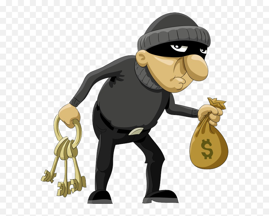 Thief Robber Png Download Png Image - Bank Robber Cartoon Emoji,Robber Clipart