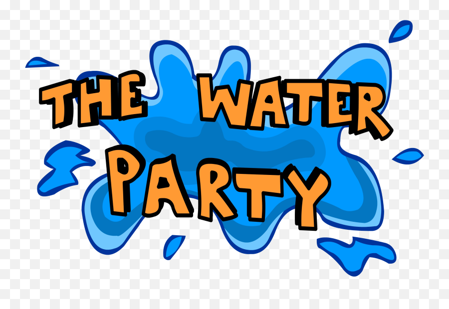 Party Clipart Png - Club Penguin Water Party Logo Club Penguin Water Party Logo Emoji,Party Clipart